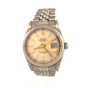 Rolex Datejust 36mm 16234 18K White Gold Fluted Bezel Silver Dial Jubilee 1988 - Picture 1 of 24
