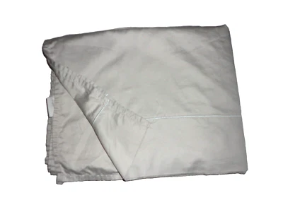 WAMSUTTA DREAM ZONE SATIN TRIM PLATINUM GRAY SATEEN 500TC FULL FLAT SHEET 86X88 - Image 1 of 4
