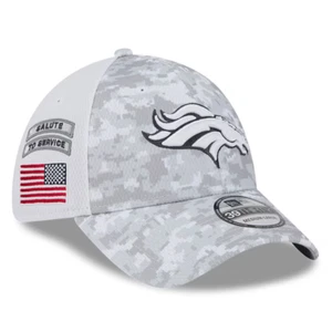 Denver Broncos New Era 2024 Salute To Service Digital Camo 39THIRTY Flex Hat Cap - Picture 1 of 13
