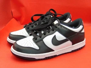 Scarpe sneakers Nike Dunk Panda basse nere bianche giovani taglia 4 anni/5,5 W - Foto 1 di 8