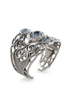 Stephen Webster Les Dents de la Mer Sterling Silver Hematite Cuff Bracelet - Picture 1 of 4