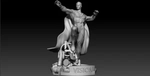 The Vision  Resin Sculpture Statue Model Kit  Marvel Unpainted/Unassembled - Picture 1 of 2