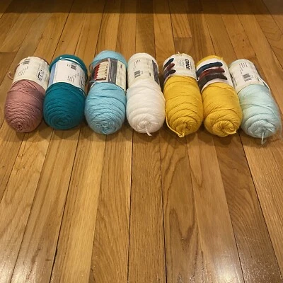 Lote De 10 Madejas Caron Simplemente Hilo Suave Paquete Mediano Acrílico 315 Yardas Crochet Foto 1 de 4