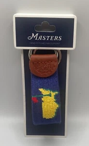 2025 Masters Smathers and Branson Needlepoint Keychain FOB Augusta Navy Golf - Picture 1 of 3