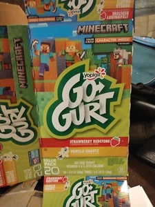 Minecraft Yoplait Go-Gurt 16 Color & Build Character Box Steve X 2 - Bild 1 von 3