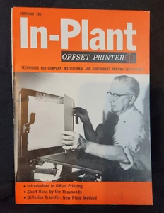 Vintage 1961 - In-Plant Offset Printer Magazine - Foto 1 di 4