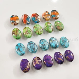 NATURAL MIX COPPER TURQUOISE DECEMBER BIRTHSTONE SEMI PRECIOUS GEMSTONE JEWELRY - Picture 1 of 2