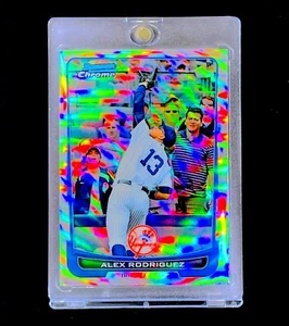 ALEX RODRIGUEZ RARE SILVER REFRACTOR CHROME HOLO SP Parallel - YANKEES - Picture 1 of 5