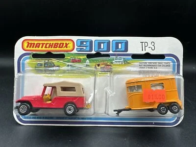 Sealed 1978 Matchbox 900 TP 3 CJ8 JEEP & PONY TRAILER FREE SHIPPING SUPERFAST - Image 1 of 2