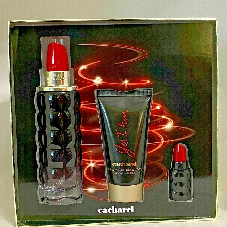 Yes I Am Cacharel 3PCs women set, 2.5 + 0.16 + 1.7 oz Body Lotion,New,Authenitic - Image 1 of 2