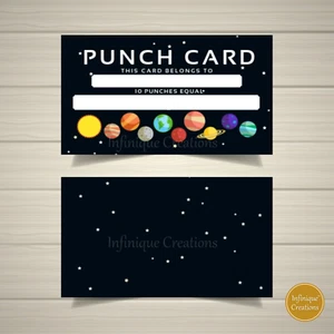 Punch Card - Incentive Loyalty Reward Cards - Business Card Size 3.5 x 2 Inches - Picture 1 of 4