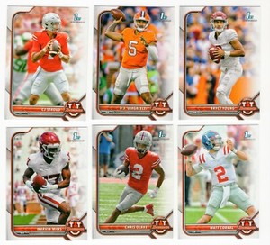 2021 22 Bowman University Football Base #1-100 Complete Your Set - You Pick!