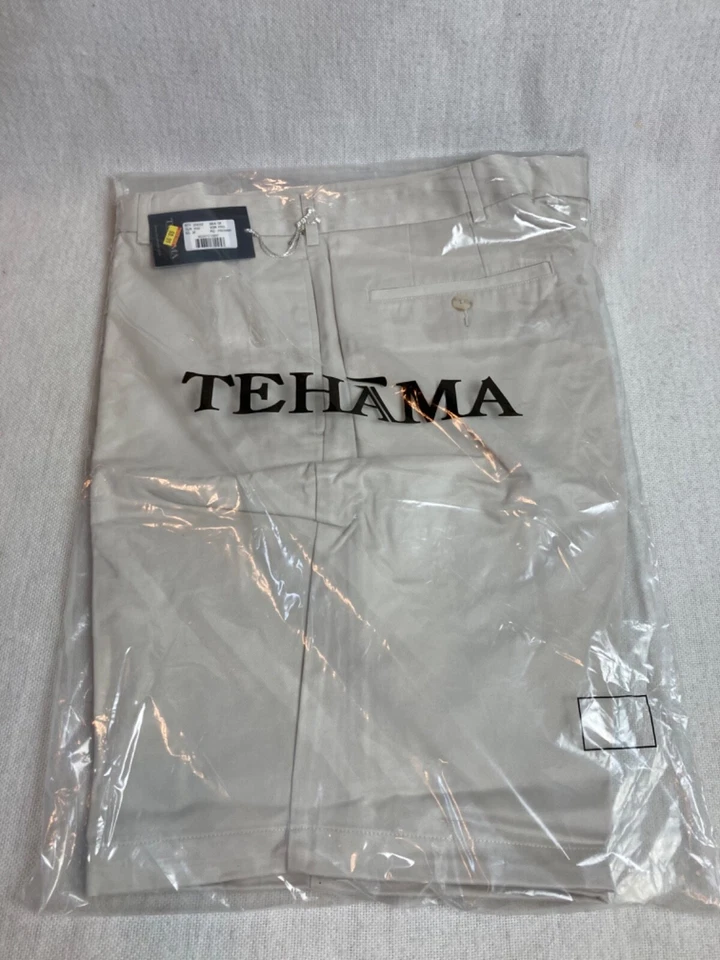 Tehama Men's Golf Shorts Size 32 Sand 100% Cotton NEW - Image 1 of 2