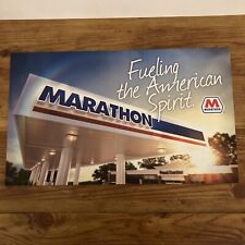 Marathon Gas Station Oil Advertising Plastic Sign