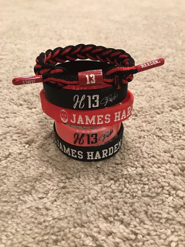 James Harden Houston Rockets #13 Adjustable Bracelet Lot (5) Cover