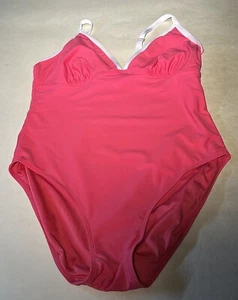 Tommy Hilfiger Womens Rose Pink One Piece Swimsuit Sz 16 Pre-owned  - Picture 1 of 8