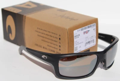 COSTA DEL MAR Jose PRO 580G POLARIZED Sunglasses Matte Black/Silver Mirror NEW - Image 1 of 4