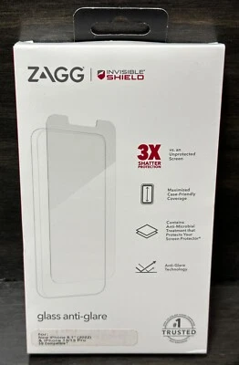 NEW ZAGG Glass Anti-Glare Matte Screen Protector for Apple iPhone 14 & 13/13Pro - Image 1 of 2