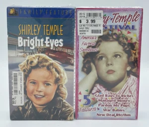 NEW SEALED 2 Shirley Temple VHS Videos Bright Eyes &  Shirley Temple Festival - Picture 1 of 6