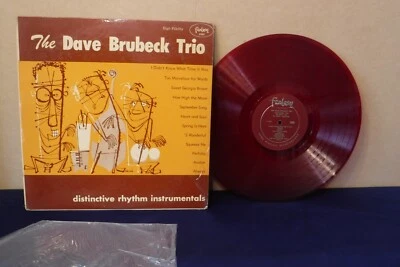 The Dave Brubeck Trio, Distinctive Rhythm Instrumentals, Fantasy 3205 Red Vinyl Foto 1 de 4