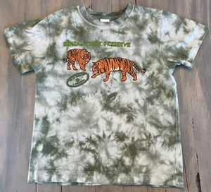 2007 GYMBOREE OUTLET Jungle Preserve Bengal Tiger Tie Dye Graphic S/S Tee 5 Yrs - Picture 1 of 4