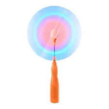 3 Orange Flashing LED Spinning Windmill Light Up Toy Bright Glow Wand Windmills