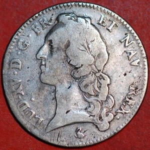 France ECU Louis XV 1753 A Mint Paris KM#512.1 Silver 41.000 Exemplor - Picture 1 of 2