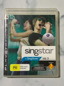 Singstar + SingStore Vol.3 PS3 Genuine Game Case/Cover NO GAME! - Foto 1 di 3