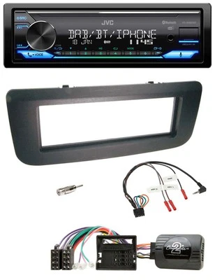JVC Bluetooth DAB USB Lenkrad Autoradio für Skoda Fabia 07-14 Praktik Roomster s - Bild 1 von 4