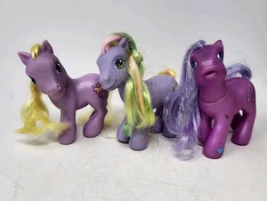 G3 My Little Pony Lot With Wear 2000s Y2K Doseydotes Spring Breeze Heather Winds - Picture 1 of 10