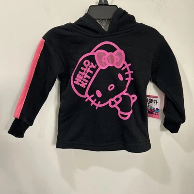 Sudadera con capucha negra Hello Kitty 18 meses NUEVA Foto 1 de 4