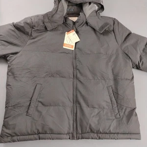 St Johns Bay Cold Weather Puffer Jacket Men Plus XXL Fleece Lined Hoode NWT $120 - Picture 1 of 16