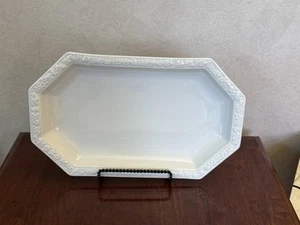 Rosenthal Maria Large Deep Dish White Platter 15x9 Germany Floral Border See Des - Picture 1 of 8