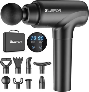 Massage Gun Deep Tissue,Percussion Back Massager for Athletes Matte Black  - Picture 1 of 11