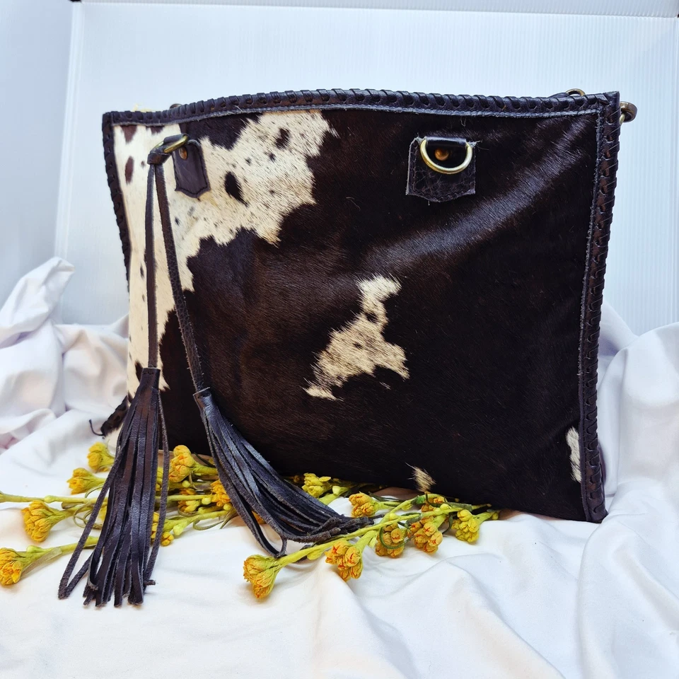 American Darling Cowhide Crossbody Bag With Tassels - Image 1 of 4