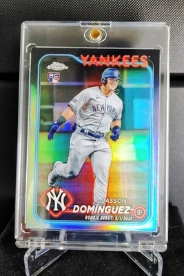 2024 Topps Chrome Jasson Dominguez Refractor Rookie Card - Image 1 of 2