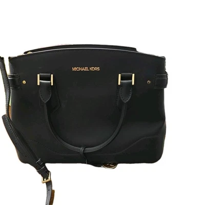 Michael Kors Black Purse shoulder strap and handles New with tags and purchas - Image 1 of 4