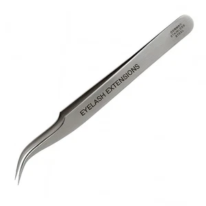 Professional Eyelash Extension Tweezers Curved Tip German Stainless  (AT25040x1) - Picture 1 of 1