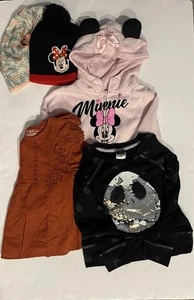 Lot Of 5 Toddler Girls Size XS (4/5)  Disney Hoodie, Tops, Hats - Picture 1 of 5