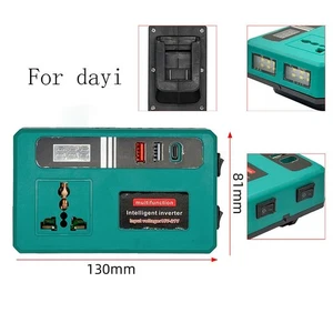 Portable Charging Lithium Battery Inverter AC220V Inverter 12 LED Lamp Beads - Picture 1 of 9
