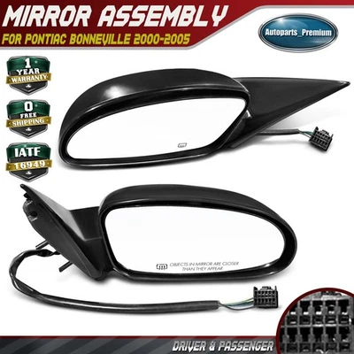 2件电源镜带非折叠电源加热6针适用于庞蒂亚克邦纳维尔2000-2005 — 第 1/4 张图片