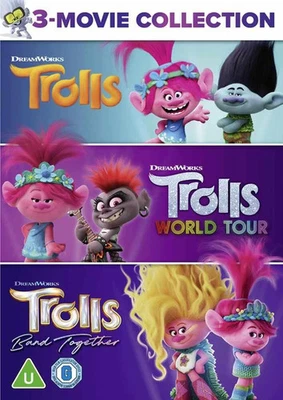 Trolls / Trolls World Tour / Trolls Band Together DVD - Image 1 of 2