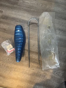 NOS Troxel BLAU Glitzer Banane Sitz mit Sissy Bar und Reflektor Muscle Bike - Bild 1 von 14