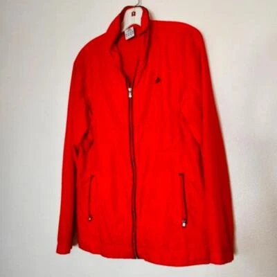 Adidas Naranja Rompevientos Chaqueta Exterior Ligero Abrigo Primavera Impermeable Foto 1 de 4