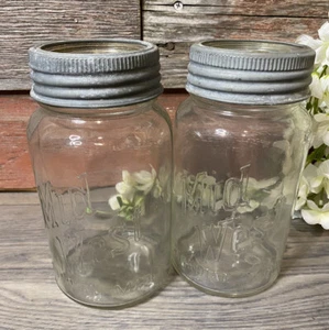 Kanadische Einmachgläser MID WEST Pint Glas Canada Original Glasdeckel - Bild 1 von 13