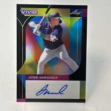 2022 LEAF VIVID JOSE MIRANDA /20 AUTO BLACK PARALLEL AUTOGRAPH #BA-JM3