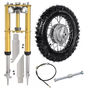 2.50-10'' Front Wheel Tyre +Front Forks For CRF50 XR50 Yamaha TTR50 PW50 - Picture 1 of 11
