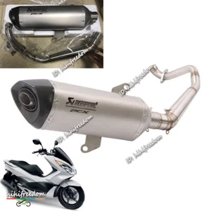 Tubo de cabezal 51 mm sistema de escape completo para Honda PCX 150 125 2017-2019 - Imagen 1 de 10