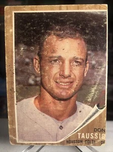 1962 Topps DON TAUSSIG Houston Colts Set-Break #44 ⭐️ LOW GRADE - Picture 1 of 2
