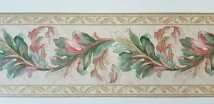Scroll Decorative Leaves Wallpaper Border by Sunworthy  - Picture 1 of 5